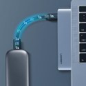 ADAPTER HUB DO MACBOOK PRO / AIR 2X USB-C NA 3X USB 3.0 / TF / SD / USB-C - SZARY