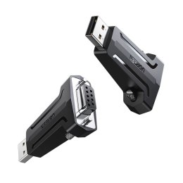 ADAPTER KONWERTER PRZEJŚCIÓWKA DB9 RS-232 NA USB - CZARNY