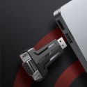 ADAPTER KONWERTER PRZEJŚCIÓWKA DB9 RS-232 NA USB - CZARNY