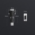 ADAPTER KONWERTER PRZEJŚCIÓWKA DB9 RS-232 NA USB - CZARNY