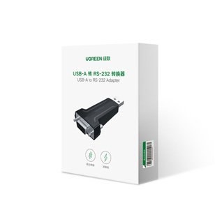 ADAPTER KONWERTER PRZEJŚCIÓWKA DB9 RS-232 NA USB - CZARNY ADAPTER KONWERTER PRZEJŚCIÓWKA DB9 RS-232 NA USB - CZARNY