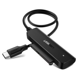 ADAPTER PRZEJŚCIÓWKA DYSKU HDD SSD 2.5'' SATA III 3.0 NA USB-C - CZARNY