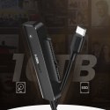 ADAPTER PRZEJŚCIÓWKA DYSKU HDD SSD 2.5'' SATA III 3.0 NA USB-C - CZARNY