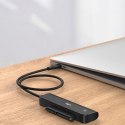 ADAPTER PRZEJŚCIÓWKA DYSKU HDD SSD 2.5'' SATA III 3.0 NA USB-C - CZARNY
