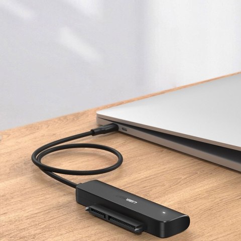 ADAPTER PRZEJŚCIÓWKA DYSKU HDD SSD 2.5'' SATA III 3.0 NA USB-C - CZARNY ADAPTER PRZEJŚCIÓWKA DYSKU HDD SSD 2.5'' SATA III 3.0 NA USB-C - CZARNY
