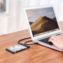 ADAPTER PRZEJŚCIÓWKA DYSKU HDD SSD 2.5'' SATA III 3.0 NA USB-C - CZARNY
