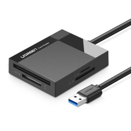 CZYTNIK KART PAMIĘCI SD / MICRO SD / CF / MS WTYCZKA USB 3.0 1M - CZARNY