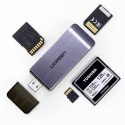 CZYTNIK KART PAMIĘCI SD / MICRO SD / CF / MS WTYCZKA USB 3.0 - SZARY