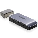 CZYTNIK KART PAMIĘCI SD / MICRO SD / CF / MS WTYCZKA USB 3.0 - SZARY