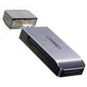 CZYTNIK KART PAMIĘCI SD / MICRO SD / CF / MS WTYCZKA USB 3.0 - SZARY