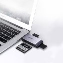 CZYTNIK KART PAMIĘCI SD / MICRO SD / CF / MS WTYCZKA USB 3.0 - SZARY