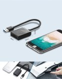 CZYTNIK KART PAMIĘCI SD / MICRO SD WTYCZKA USB 3.0 15CM - CZARNY