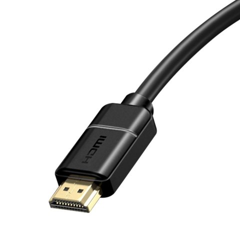 KABEL PRZEWÓD HDMI 2.0 4K 30HZ 3D HDR 18GBPS 8M - CZARNY KABEL PRZEWÓD HDMI 2.0 4K 30HZ 3D HDR 18GBPS 8M - CZARNY
