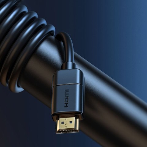 KABEL PRZEWÓD HDMI 2.0 4K 30HZ 3D HDR 18GBPS 8M - CZARNY KABEL PRZEWÓD HDMI 2.0 4K 30HZ 3D HDR 18GBPS 8M - CZARNY