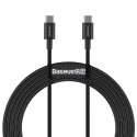 KABEL PRZEWÓD SUPERIOR USB-C - USB-C SZYBKIE ŁADOWANIE 100W 5A 2M - CZARNY