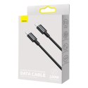 KABEL PRZEWÓD SUPERIOR USB-C - USB-C SZYBKIE ŁADOWANIE 100W 5A 2M - CZARNY