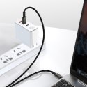 KABEL PRZEWÓD USB-C - USB-C SZYBKIE ŁADOWANIE 100W 2M - CAŁY CZARNY