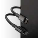 KABEL PRZEWÓD USB-C - USB-C SZYBKIE ŁADOWANIE 100W 2M - CAŁY CZARNY