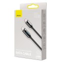 KABEL PRZEWÓD USB-C - USB-C Z WYŚWIETLACZEM MIERNIKIEM MOCY 2M - CZARNY
