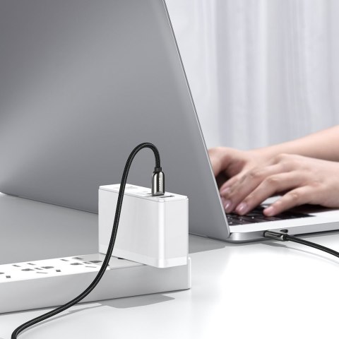 KABEL PRZEWÓD USB-C - USB-C Z WYŚWIETLACZEM MIERNIKIEM MOCY 2M - CZARNY KABEL PRZEWÓD USB-C - USB-C Z WYŚWIETLACZEM MIERNIKIEM MOCY 2M - CZARNY