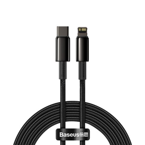 KABEL PRZEWÓD DO IPHONE USB-C - LIGHTNING SZYBKIE ŁADOWANIE 20W 2M - CAŁY CZARNY KABEL PRZEWÓD DO IPHONE USB-C - LIGHTNING SZYBKIE ŁADOWANIE 20W 2M - CAŁY CZARNY