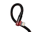 KABEL PRZEWÓD KĄTOWY MVP 2 Z BOCZNYM WTYKIEM USB-C / IPHONE LIGHTNING 2M - CZERWONY