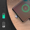 KABEL PRZEWÓD KĄTOWY USB - USB-C DLA GRACZY QC AFC FCP 1M - SZARY