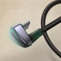 KABEL PRZEWÓD KĄTOWY USB - USB-C DLA GRACZY QC AFC FCP 1M - SZARY