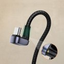 KABEL PRZEWÓD KĄTOWY USB - USB-C DLA GRACZY QC AFC FCP 1M - SZARY