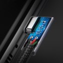 KABEL PRZEWÓD KĄTOWY Z BOCZNYM WTYKIEM USB-C NA USB-C QUICK CHARGE 1M - SZARY