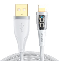 KABEL PRZEWÓD Z INTELIGENTNYM WYŁĄCZNIKIEM USB-A - IPHONE LIGHTNING 1.2M - BIAŁY