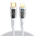 KABEL PRZEWÓD Z INTELIGENTNYM WYŁĄCZNIKIEM USB-C - IPHONE LIGHTNING 1.2M - BIAŁY