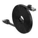 KABEL SIECIOWY PŁASKI PATCHCORD RJ45 SPEED SIX 1000MBPS 15M - CZARNY