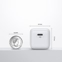 MAŁA SZYBKA ŁADOWARKA ZASILACZ USB-C PD 5-12V 25W - BIAŁY