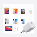 MAŁA SZYBKA ŁADOWARKA ZASILACZ USB-C PD 5-12V 25W - BIAŁY
