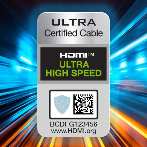 MOCNY WYTRZYMAŁY KABEL HDMI 2.1 8K / 4K / 2K W OPLOCIE 2M - SREBRNY MOCNY WYTRZYMAŁY KABEL HDMI 2.1 8K / 4K / 2K W OPLOCIE 2M - SREBRNY