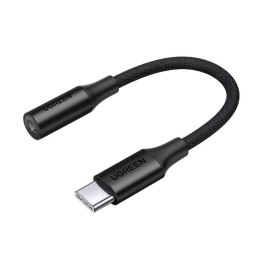 PRZEJŚCIÓWKA DO SŁUCHAWEK USB-C NA 3.5MM MINI JACK 10CM - CZARNY