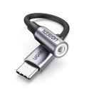 PRZEJŚCIÓWKA DO SŁUCHAWEK USB-C NA 3.5MM MINI JACK 10CM - CZARNY