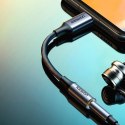 PRZEJŚCIÓWKA DO SŁUCHAWEK USB-C NA 3.5MM MINI JACK 10CM - CZARNY