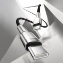 PRZEWÓD KABEL USB-C - USB-C CAFULE METAL DATA POWER DELIVERY 100W 1M - CZARNY