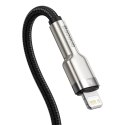 PRZEWÓD KABEL IPHONE USB-C - LIGHTNING CAFULE METAL DATA POWER DELIVERY 20W 1M - CZARNY