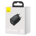 SUPER SZYBKA ŁADOWARKA USB-C 25W POWER DELIVERY QUICK CHARGE - CZARNY