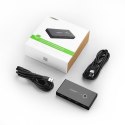 SWITCH BOX HUB PRZEŁĄCZNIK 4X USB 2.0 ROZDZIELACZ USB NA DWA KOMPUTERY - CZARNY