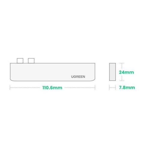 WIELOFUNKCYJNY HUB PORT DO MACBOOK PRO / AIR 2X USB-C NA USB-C HDMI 3X USB 3.0 - SZARY WIELOFUNKCYJNY HUB PORT DO MACBOOK PRO / AIR 2X USB-C NA USB-C HDMI 3X USB 3.0 - SZARY