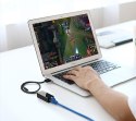 ZEWNĘTRZNA KARTA SIECIOWA LAN RJ45 - USB 2.0 100 MBPS - CZARNY