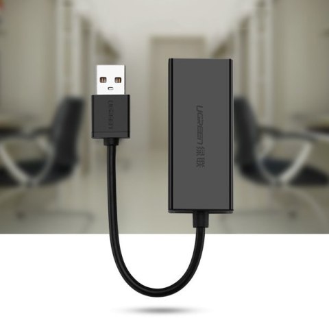 ZEWNĘTRZNA KARTA SIECIOWA LAN RJ45 - USB 2.0 100 MBPS - CZARNY ZEWNĘTRZNA KARTA SIECIOWA LAN RJ45 - USB 2.0 100 MBPS - CZARNY