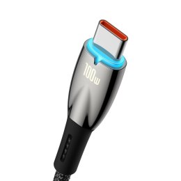 KABEL PRZEWÓD DO SZYBKIEGO ŁADOWANIA GLIMMER USB-A - USB-C 2M - CZARNY