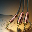KABEL PRZEWÓD MIEDZIANY AUDIO 3.5MM MINI JACK - 2X RCA 2M