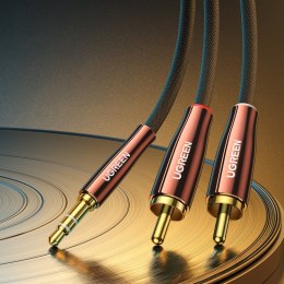 KABEL PRZEWÓD MIEDZIANY AUDIO 3.5MM MINI JACK - 2X RCA 2M