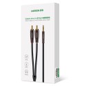 KABEL PRZEWÓD MIEDZIANY AUDIO 3.5MM MINI JACK - 2X RCA 2M
